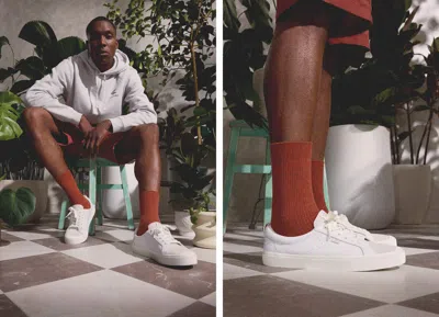 Cariuma Oca Sneakers In White Premium Leather/off-white Vintage Suede