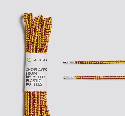 Cariuma Shoe Lace Classic High Camel And Yellow With H Silver Tip In Camel And Yellow H Silver Tip