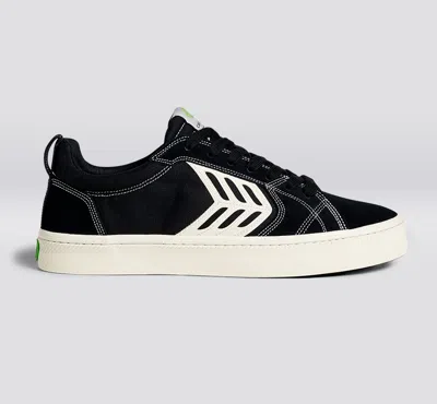 Cariuma Shoe Lace Skate Black With H Silver Tip In Black H Silver Tip