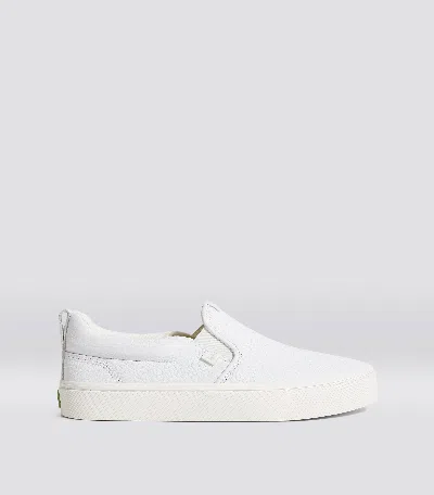 Shop Cariuma Slip-on White Premium Leather Sneaker Women