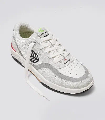 Cariuma Uba Pro Panelled Sneakers In Off-white Smoke/black