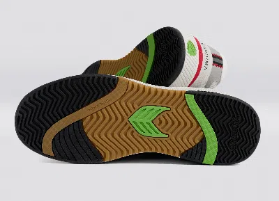 Cariuma Uba Pro Panelled Lace-up Sneakers In Off-white Smoke/black