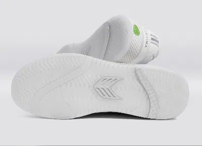 Cariuma Uba White Premium Leather Ice Logo Sneaker Men In White/ice