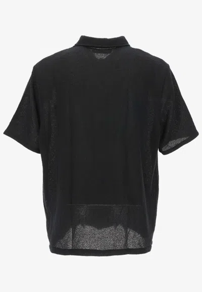 Our Legacy Black Boucle Box Shirt In Black