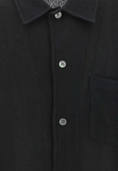 Our Legacy Black Boucle Box Shirt In Black