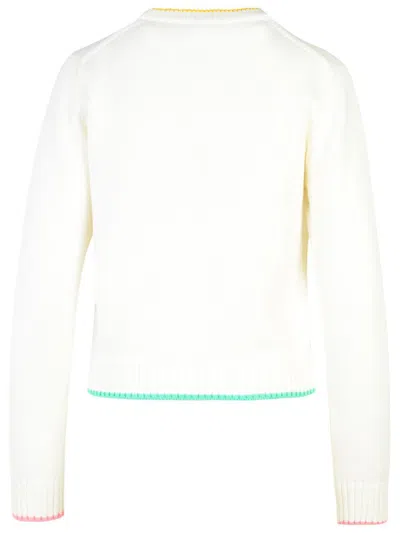 Shop Casablanca White Cotton Sweater