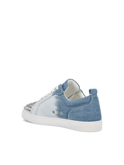 Shop Christian Louboutin Sneakers In Blue-white/sv