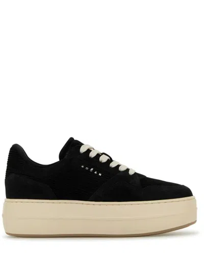 Shop Hogan Skyscraper Sneakers Shoes In Black