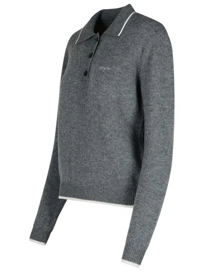 Shop Msgm Grey Cashmere Blend Sweater