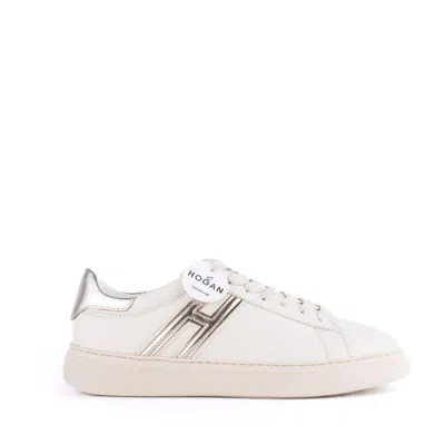 Hogan H365 Sneakers In Smooth Leather In White