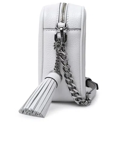 Michael Kors White Leather Ginny Bag In White