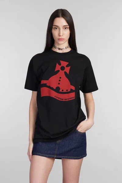 Shop Vivienne Westwood Sunken Orb T-shirt In Black