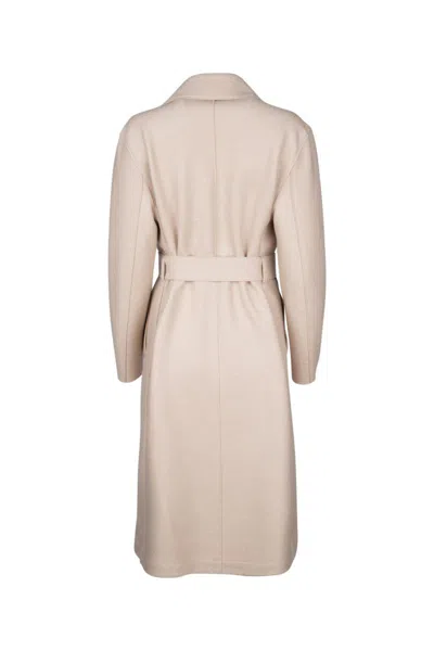 Shop Harris Wharf London Coats In Beige