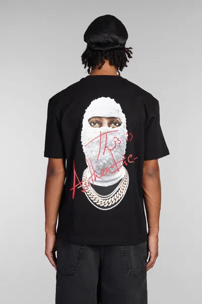 Ih Nom Uh Nit This Is Authentic Mask On The Back T Shirt T-shirts Black In Black