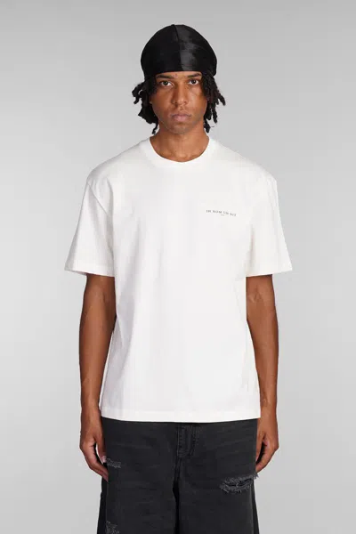 Ih Nom Uh Nit Black Roses And Pearls Logo T-shirt In White