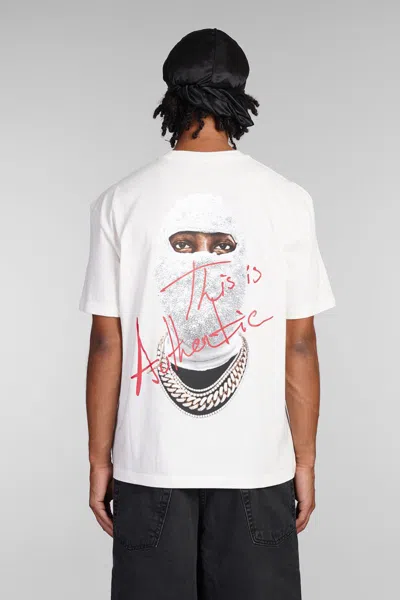 Ih Nom Uh Nit Black Roses And Pearls Logo T-shirt In White