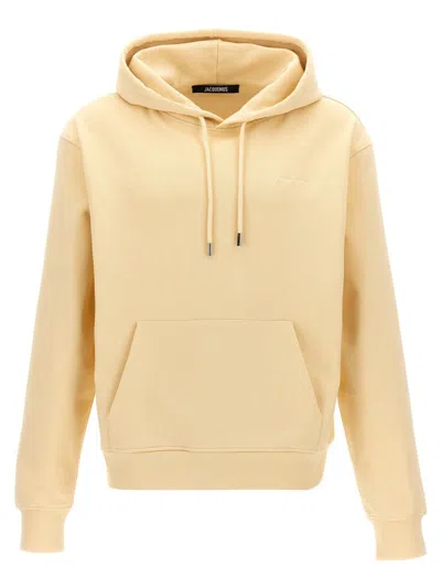 Jacquemus Hooded Sweatshirt 'the Emb In Beige