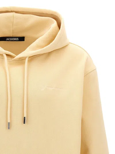 Jacquemus Hooded Sweatshirt 'the Emb In Beige