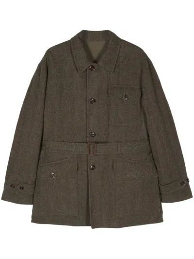Polo Ralph Lauren Wool Single Breasted Walking Jacket For Men In Multicolour