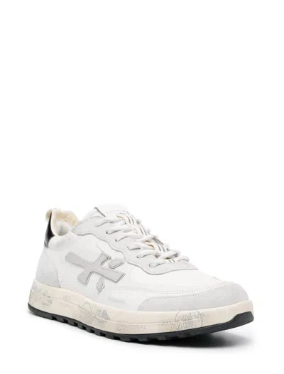 Shop Premiata Sneakers In Beige