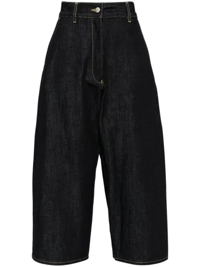 Studio Nicholson Straight-leg Cropped Jeans In Blue