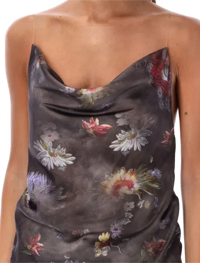 Shop Y/project Invisible Strap Top In Dark Floral