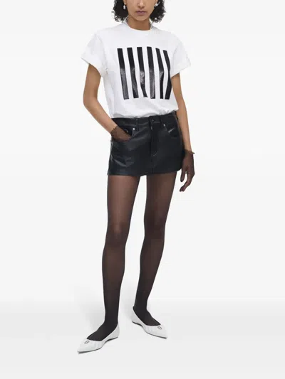 Marc Jacobs T-shirt The Stripe Box Tee In Weiss