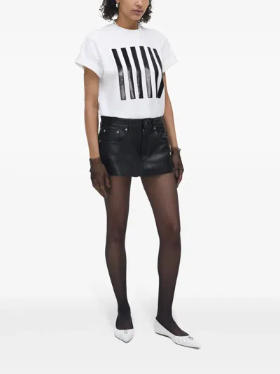 Marc Jacobs T-shirt The Stripe Box Tee In Weiss