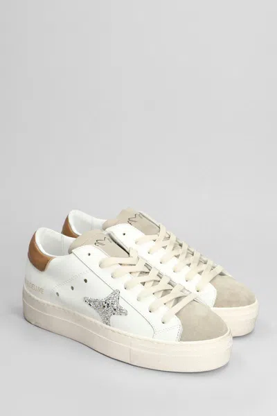 Shop Ama Brand Sneakers In White