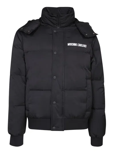 Shop Moschino Jackets In Black