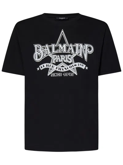 Shop Balmain Paris T-shirt In Black