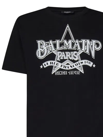 Shop Balmain Paris T-shirt In Black