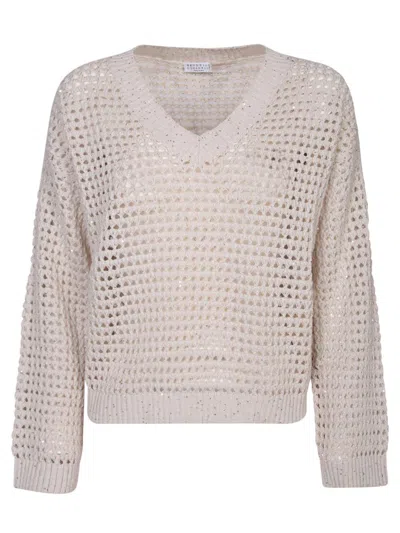 Shop Brunello Cucinelli Sweaters In White