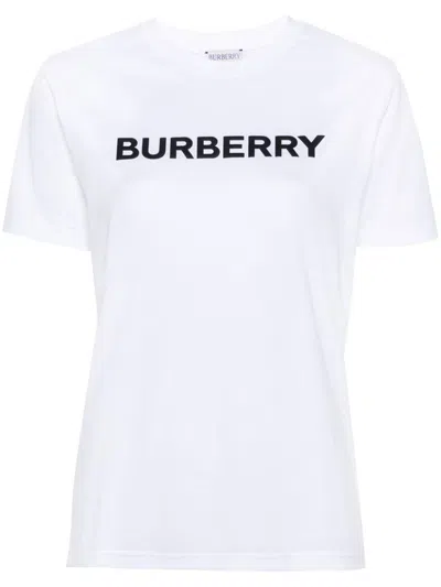 Shop Burberry T-shirts And Polos In White