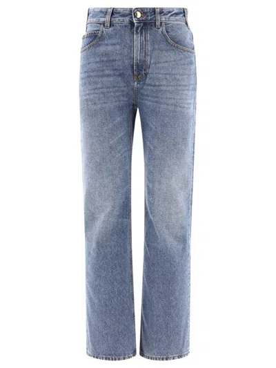 Shop Chloé "flare Boyfriend" Jeans In Blue