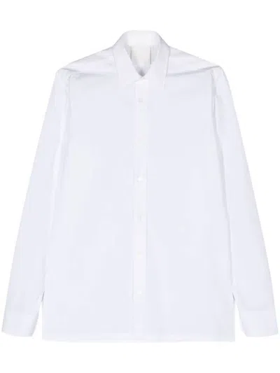Givenchy Lapel Long-sleeved Shirt In White