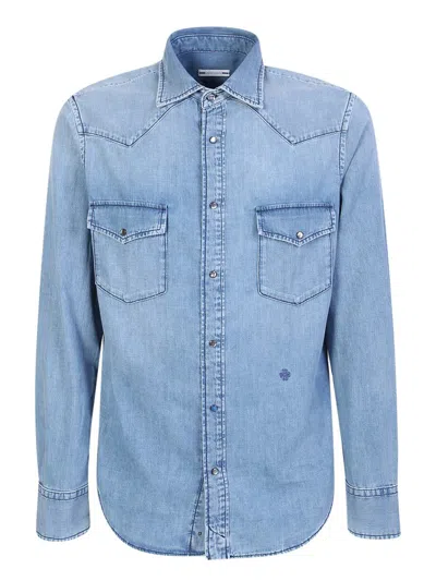 Shop Jacob Cohen Shirts In Blue