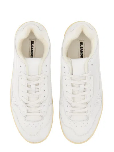 Shop Jil Sander Low Sneaker In White