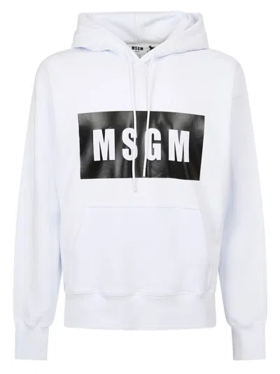 Shop Msgm Sweatshirts In White