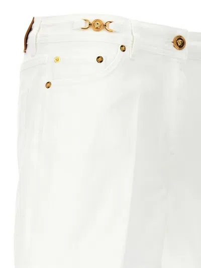 Shop Versace Short Boyfriend In White