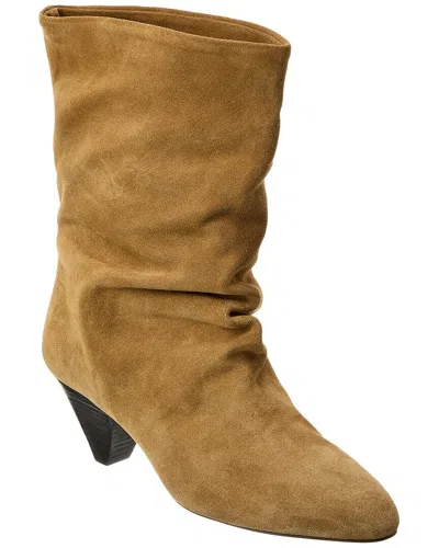 Shop Isabel Marant Reachi Suede Boot In Brown