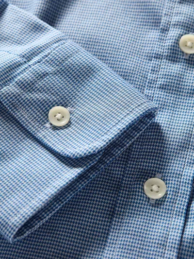 Faherty Movement&trade; Shirt In Azure Pincheck