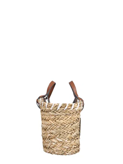Anya Hindmarch Paper Eyes Small Shopping Bag In Beige