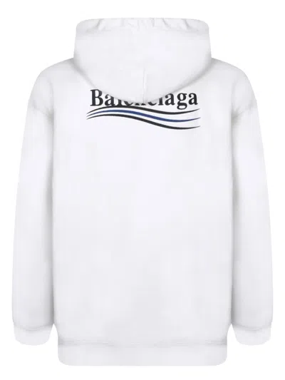 Shop Balenciaga Sweatshirts In White