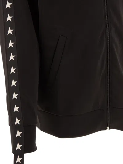 Shop Golden Goose Sweatshirt With Side Bands In Black