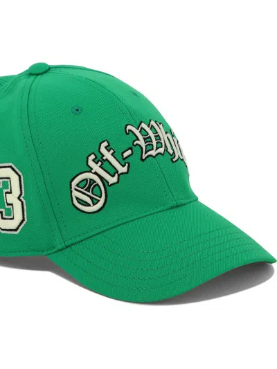 Off-white "multi Logos" Cap In Green