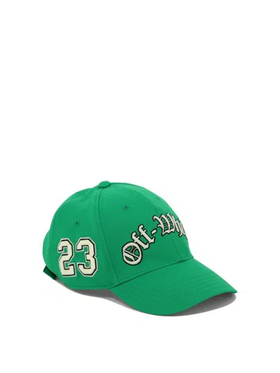 Off-white "multi Logos" Cap In Green