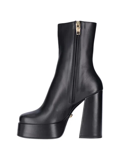 Shop Versace Boots In Black