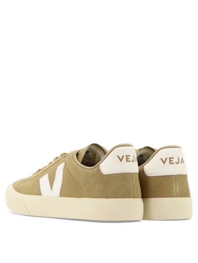 Shop Veja "campo" Sneakers In Beige