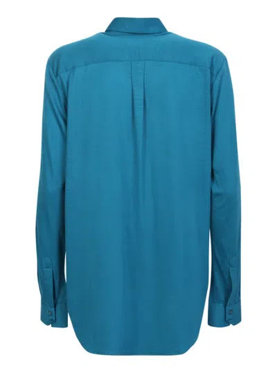 Xacus Elegant Azure Shirt In Blue
